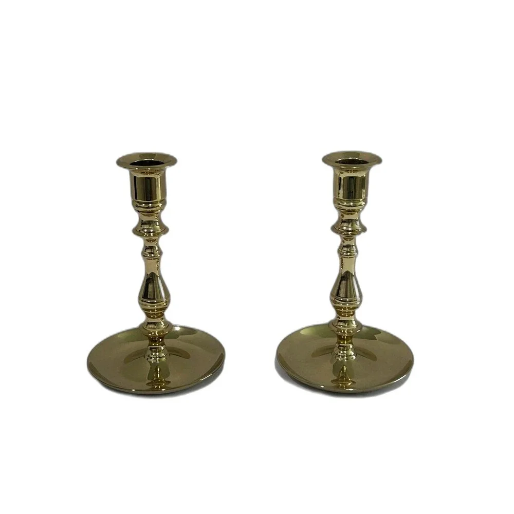 Vintage Baldwin Brass Candlestick Holders Pair of 2